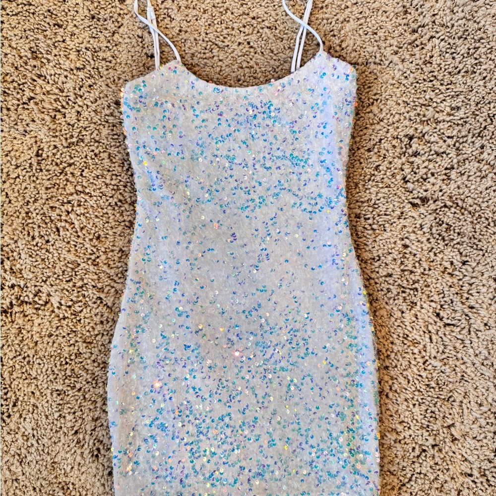 Velvi Iridescent Sequin Dress